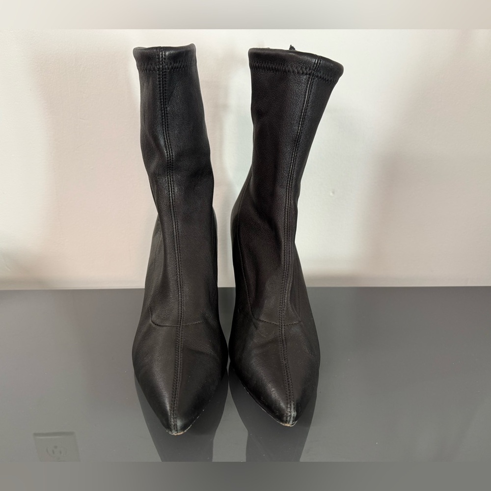 Anine Bing Chloe Boot Black Ankle Boots Size 40 - Picture 2 of 11